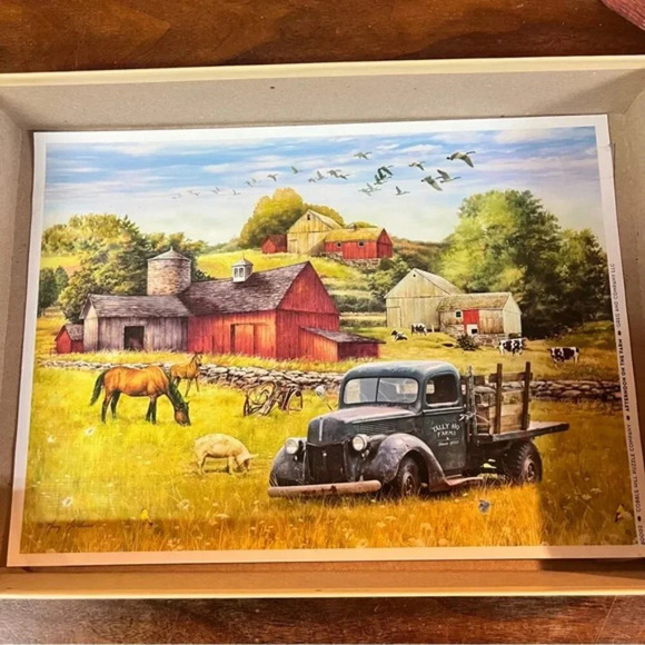 Cobble Hill Summer Afternoon On The Farm 1000 Piece Puzzle - Picture 6 of 6
